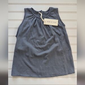 NWT Babe & Tess Gray Sleeveless Dress